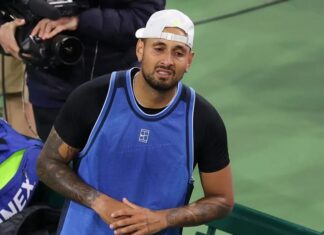 KYRGIOS SE FUE LESIONADO DE LA MUÑECA EN INDIAN WELLS