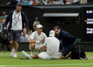 EL DRAMA DE DIMITROV, LA REACCIÓN DE SINNER Y EL RENACER DE DJOKOVIC MARCAN UNA JORNADA INOLVIDABLE EN WIMBLEDON