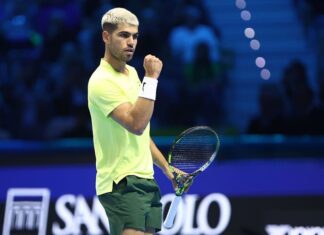 ALCARAZ GANA UN PARTIDAZO ANTE FRITZ EN TURÍN