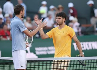 MEDVEDEV CORTA EL INVICTO DE ALCARAZ Y JUGARÁ LA FINAL ANTE SINNER EN INDIAN WELLS