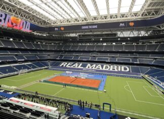 EL BERNABÉU SE VISTE DE TENIS: NADAL Y SINNER INAUGURAN INÉDITA CANCHA