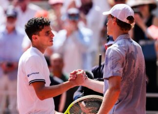 BATACAZO EN ROLAND GARROS, SINNER ELIMINADO