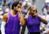 US OPEN: ALCARAZ Y SERENA QUEDAN FUERA DEL DOBLES MIXTO